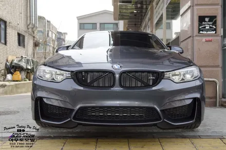 레이노썬팅 PPF 전문대리점 성남아우토모빌 BMW F84 M4 프론트 범퍼 + 생활보호 패키지시공 그릴부분래핑은 덤이요! / 성남,분당,판교