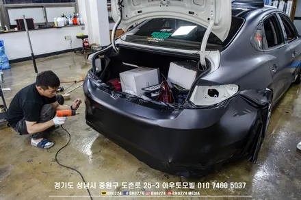 그랜져 ig 틴팅, 2채널블랙박스, 생활보호ppf, 카스킨 재시공 성남 드레스업 아우토모빌 / 성남,분당,판교