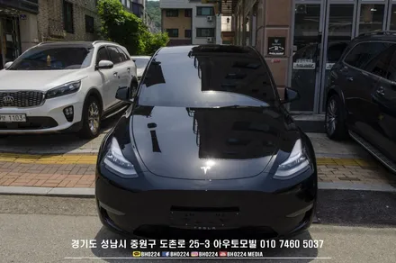 테슬라 모델Y 합리적인 윈도우틴팅? 성남 레이노필름 시공 전면이랑 1열만 시공해도 되거든요~~~ / 성남,분당,판교