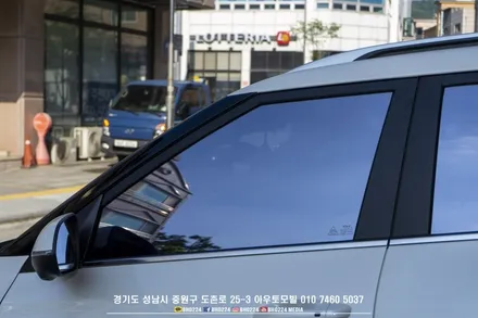 성남 블락포디 썬팅 기아 셀토스 아이나비 블랙박스 부분랩핑시공 / 성남시 중원구 도촌동