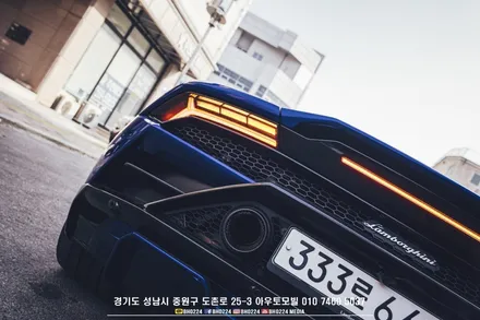 bmw f33 4시리즈 컨버터블 2채널 블랙박스 아크릴 윈드 디플렉터 RGB LED 오픈모듈작업 / 성남,분당,판교
