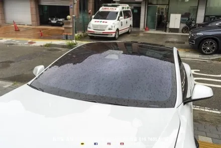 성남썬팅 블락포디 비반사필름 테슬라 모델 S 쉐이빙 시공 / 성남시 중원구 도촌동
