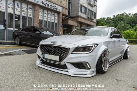 제네시스 eq900 튜닝 안드로이드 13 큐로이엑스 로 불편한 네비를 편하게 사용할 수 있어요 / 성남시 중원구 도촌동
