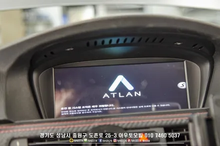 bmw g23 4시리즈 컨버터블 블랙박스 아이나비 qxd1 아크릴 윈드 디플렉터 장착 / 성남시 중원구 도촌동