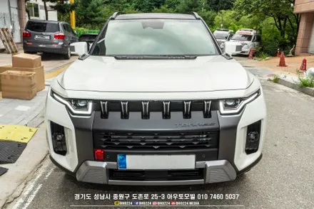 kg모빌리티 토레스 신차 블락포디 썬팅 시공 블랙박스와 하이그로시 PPF 까지 / 성남,분당,판교
