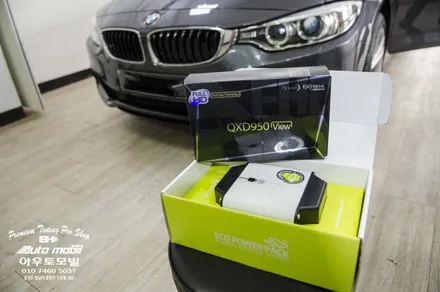 BMW F16 X6  수입차 보조배터리 에코파워팩 +  블랙박스 950View Black + 순정형 룸미러하이패스장착은 성남 아우토모빌로오세요! / 성남,분당,판교