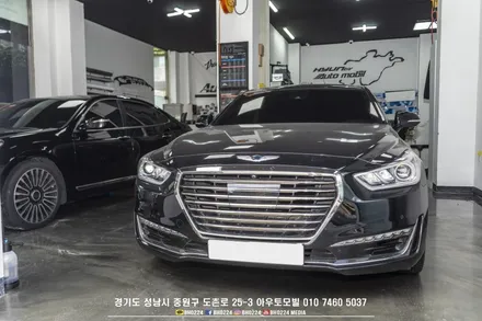 젊은 분위기로 바꿔보자 제네시스 eq900 실내랩핑 그릴랩핑 그리고 DRL 데이라이트 상시 작업과 테일램프 면발광분리하기 / 성남,분당,판교