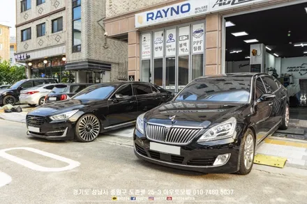 에쿠스 리무진 신형 개조 풀셋 + 테일램프 면발광 분리 +윈도우틴팅 도어포켓 교체 / 성남,분당,판교