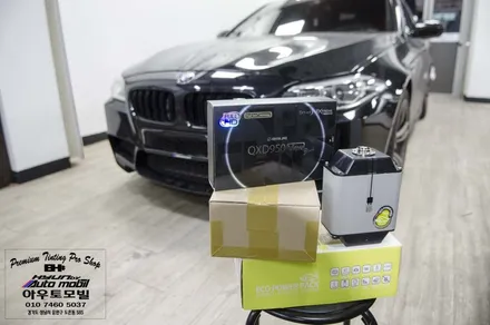 BMW F10 M5 수입차 블랙박스 보조배터리 에코파워팩 순정형 하이패스 룸미러시공은 성남으로~ / 성남,분당,판교