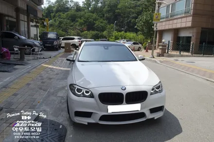 bmw F10 5시리즈 전면 반사필름시공으로 드레스업효과! / 성남,분당,판교
