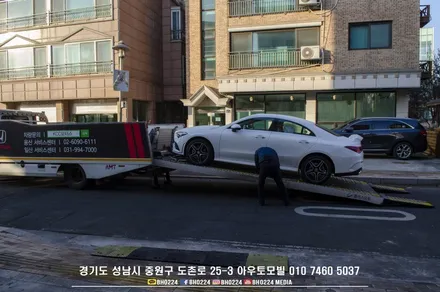 벤츠 신형 CLA C118 성남 블락포디 썬팅필름 비바스카이블루로 시공하였습니다. / 성남,분당,판교