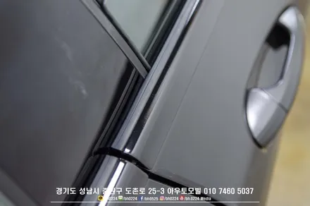 W117 벤츠 CLA 45 AMG 에어서스펜션 튜닝차량와이드바디작업 오버휀다 분당 사틴블랙 전체카스킨 시공! / 성남,분당,판교