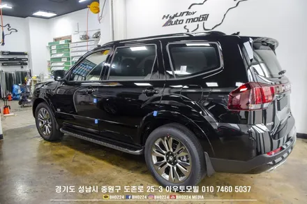 모하비 신차 출고 성남 블락포디 비바썬팅 블랙패키지 랩핑시공 / 성남,분당,판교