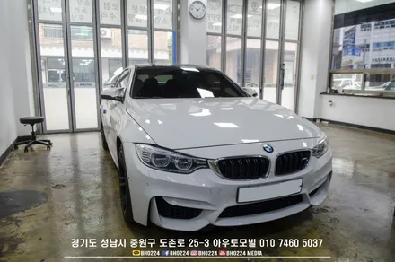 성남썬팅 블락포디필름으로 BMW F82 M4에 아우토모빌에서 재시공했어요 / 성남,분당,판교