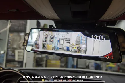 벤츠 w218 cls 잡디자인 바디킷 오버휀더 세이뷰 룸미러 블랙박스 장착 성남 아우토모빌 / 성남,분당,판교