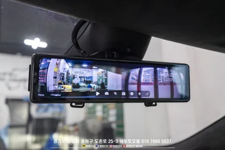 천마력 슈퍼전기차 테슬라 모델s 플레이드 2채널 블랙박스 장착 그리고 HUD / 성남,분당,판교
