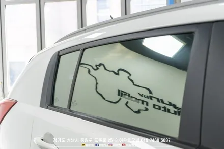 스포티지 R 클리프 디자인 에보 썬팅시공 / 성남시 중원구 도촌동