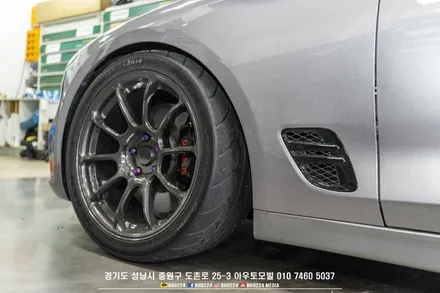 성남 PPF 시공 타이어 타르 오염을 방지하는 부위 + 2채널 블랙박스 G70 슈팅 브레이크 / 성남시 중원구 도촌동