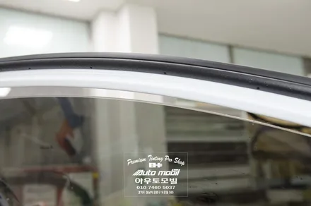 현대 아반떼AD 성남 레이노틴팅과 파인드라이브 몬스터5 네비매립 QXD950View 블랙박스 PPF시공까지 한번에 ~! / 성남,분당,판교