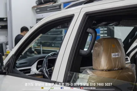 모하비 더마스터 부분랩핑 크롬가리기 블랙패키지 성남 썬팅 블랙박스 신차패키지 / 성남,분당,판교