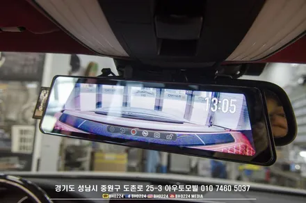 벤츠 w218 cls 잡디자인 바디킷 오버휀더 세이뷰 룸미러 블랙박스 장착 성남 아우토모빌 / 성남,분당,판교