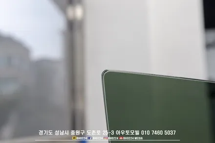 성남 테슬라썬팅 시공은 비금속 레이노필름으로 모델Y 시공했어요 / 성남,분당,판교