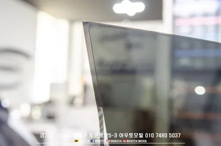 성남썬팅 테슬라 모델y 블락포디 비바 스카이블루 측후면 비반사 필름 시공 / 성남,분당,판교