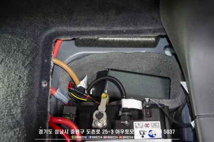 포르쉐 카이엔쿠페 충격알람 바로오는 아이나비 QXD-8000커넥티드 연동 보조배터리와 함께 시공해요 / 성남,분당,판교