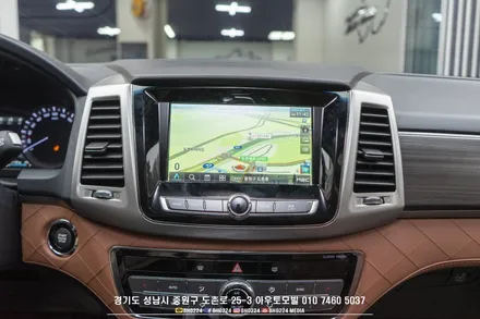 사용이 편리해지는 g4렉스턴 딱맞는 네비게이션 튜닝 안드로이드 M2C 카블릿 설치하자! / 성남,분당,판교