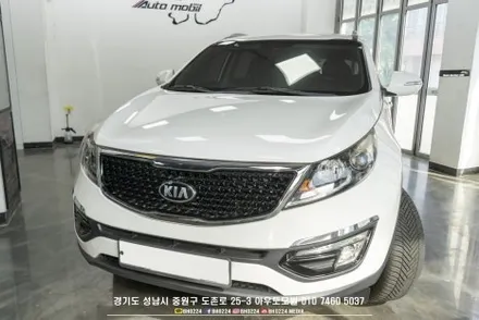 스포티지 R 클리프 디자인 에보 썬팅시공 / 성남시 중원구 도촌동