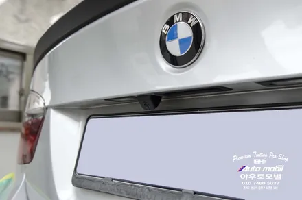 bmw e90 3시리즈 윈도우 고질병 비내림현상 성남레이노썬팅으로 원천적해결! 수입차 후방카메라 장착 / 성남,분당,판교