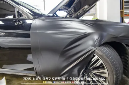 성남랩핑 부분시공도 레이노도촌점 아우토모빌 벤츠w212 e클래스 사고수리 입고 / 성남,분당,판교