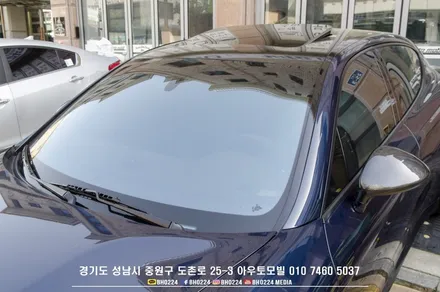 포르쉐 파나메라 하늘은 담은 윈도우틴팅 성남 블락포디 비바블루 시공점 아우토모빌 / 성남,분당,판교
