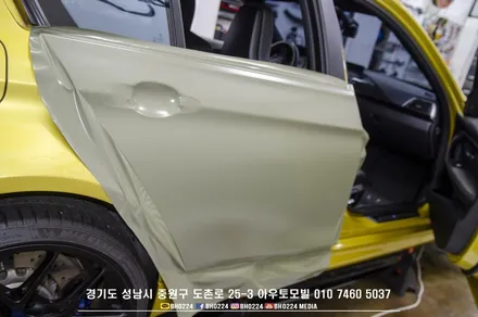 성남랩핑 BMW F80 m3 사틴카키그레이 / 성남,분당,판교