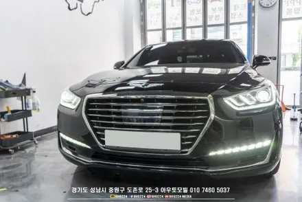 eq900 튜닝 썬팅부터 블랙박스 랩핑 데이라이트 상시 면발광 분리까지! / 성남,분당,판교