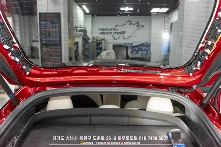 천마력 슈퍼전기차 테슬라 모델s 플레이드 2채널 블랙박스 장착 그리고 HUD / 성남,분당,판교