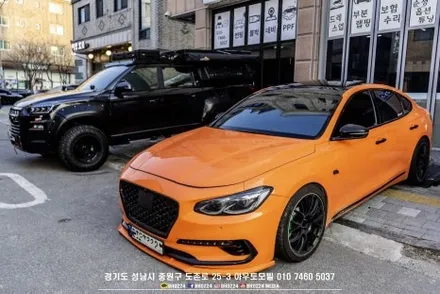 [성남 썬팅] 그랜저 IG의 화려한 변신! 블락포디 비바 스카이블루로 완성한 역대급 드레스업 효과 / 성남시 중원구 도촌동