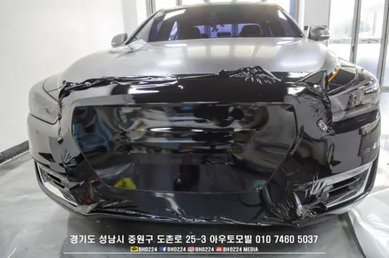 EQ900 튜닝 듀오톤 투톤랩핑 차량 테일램프 면발광분리작업과 그릴랩핑으로 성남으로 입고되었어요 / 성남,분당,판교