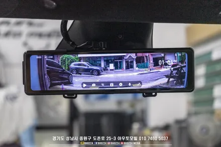천마력 슈퍼전기차 테슬라 모델s 플레이드 2채널 블랙박스 장착 그리고 HUD / 성남,분당,판교