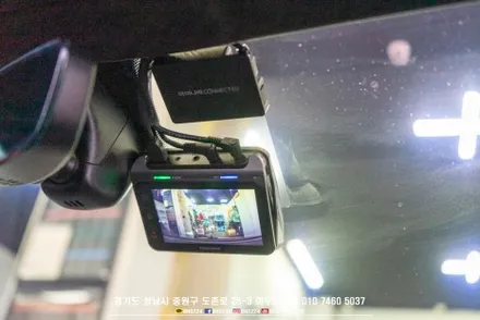 람보르기니 우라칸 에보스파이더 2채널 블랙박스와 보조배터리 시공 달라진 아이나비 커넥티드 프로 / 성남,분당,판교