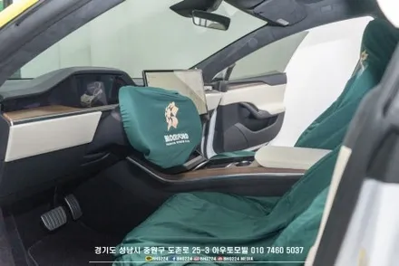 성남썬팅 블락포디 비반사필름 테슬라 모델 S 쉐이빙 시공 / 성남시 중원구 도촌동