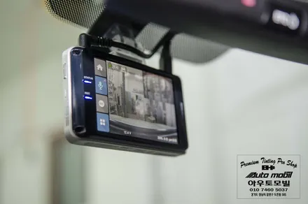 기아 올뉴 쏘렌토R 성남레이노썬팅 시공과 동시에 2채널 블랙박스 QXD950View 장착 / 성남,분당,판교
