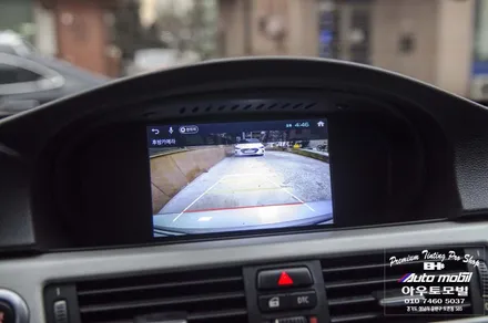 bmw e90 3시리즈 윈도우 고질병 비내림현상 성남레이노썬팅으로 원천적해결! 수입차 후방카메라 장착 / 성남,분당,판교