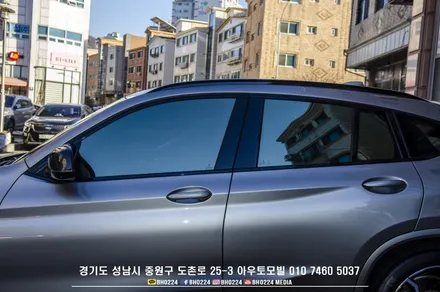성남수입차썬팅 블락포디 비바 필름으로 시공한 BMW G02 X4 M 컴페티션 / 성남,분당,판교