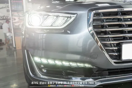 EQ900 튜닝 맛집 DRL 순정형 상시 작업과 테일램프 면발광 분리 기본 작업! / 성남,분당,판교