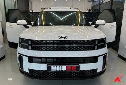 2024 싼타페 MX5 가솔린 2.5T 2WD 7인승 캘리그래피 블랙잉크! 화남양썬팅 브이투틴트에서 더스미스 플럭스 반사썬팅했습니다. / 화성, 동탄, 수원, 오산