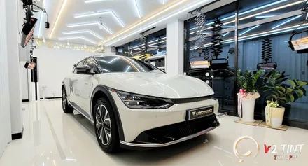 EV6 스노우화이트펄 티나인 R100 신차패키지 / 화성, 동탄, 수원, 오산