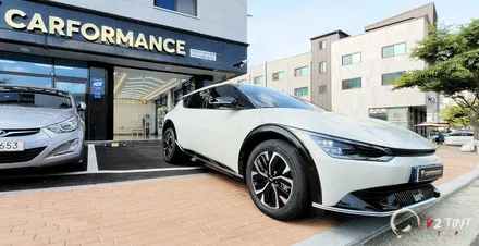 EV6 스노우화이트펄 티나인 R100 신차패키지 / 화성, 동탄, 수원, 오산