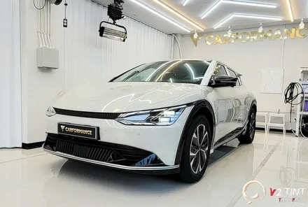 EV6 스노우화이트펄 티나인 R100 신차패키지 / 화성, 동탄, 수원, 오산