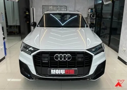 2023 아우디 Q7 55TFSI 콰트로 글래시어화이트!! 하버캠프 프리미엄틴팅으로 썬팅까지 독일감성 챙겨드렸습니다. / 화성, 동탄, 수원, 오산